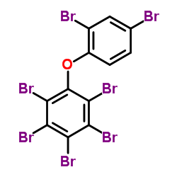 2,2',3,4,4',5,6-七溴联苯醚 结构式