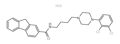 N-[4-[4-(2,3-二氯苯基)-1-哌嗪基]丁基]-9H-芴-2-甲酰胺 结构式