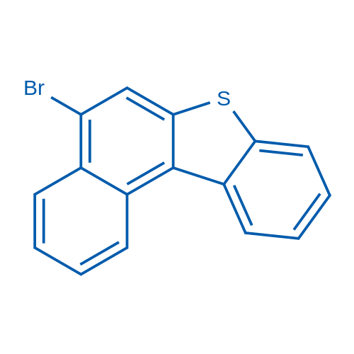 5-溴苯并[b]萘并[1,2-d]噻吩 结构式