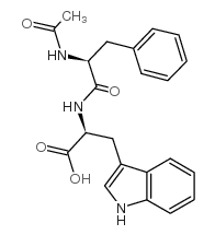 乙酰-L-苯丙氨酰-L-色氨酸 结构式
