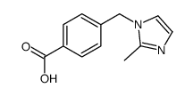 4-(2-甲基-1H-咪唑-1-基)甲基苯甲酸 结构式