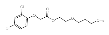 2,4-二氯苯氧乙酸丁氧基乙基酯 结构式