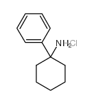 1-苯基环己胺盐酸盐 结构式