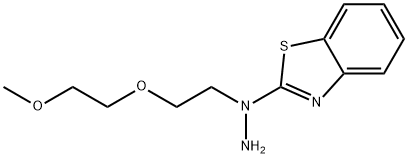 2-[1-[2-(2-甲氧基乙氧基)乙基]肼基]-苯并噻唑 结构式