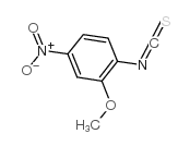2-甲氧基-4-硝基苯基异硫氰酸酯 结构式