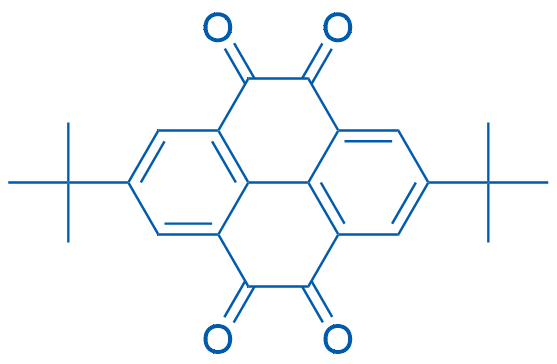 2,7-二叔丁基芘-4,5,9,10-四酮 结构式
