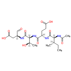 乙酰基-异亮氨酰-谷氨酰-苏氨酰-天冬氨醛 结构式