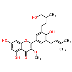 车桑子素 H 结构式