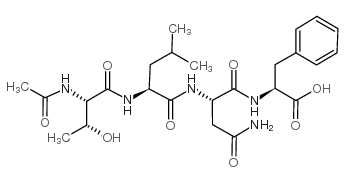 Ac-Thr-Leu-Asn-Phe-OH 结构式