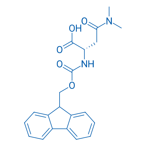 FMOC-N,N-二甲基-L-天冬酰胺 结构式