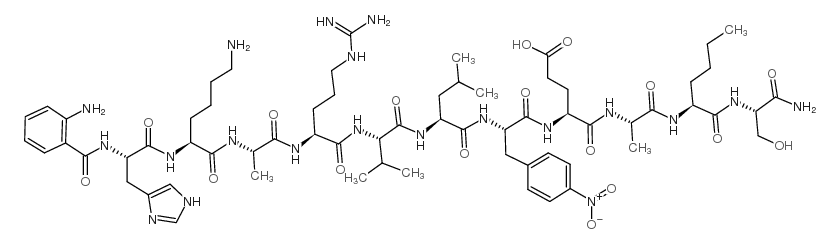 2-氨基苯甲酰基-HIV蛋白酶底物III 结构式