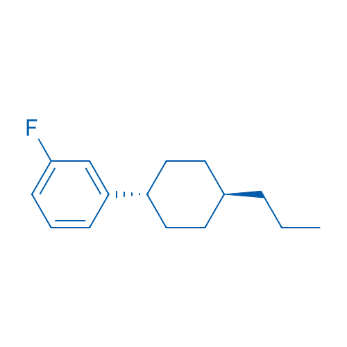 3-(反式-4-丙基环己基)氟苯 结构式