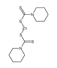 五亚甲基二硫代氨基甲酸锌 结构式