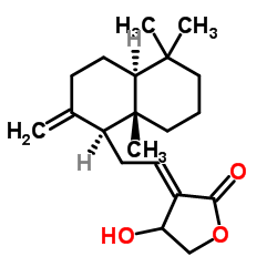 异姜花素 D 结构式