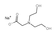 N,N’-二(2-羟乙基)甘氨酸钠 结构式