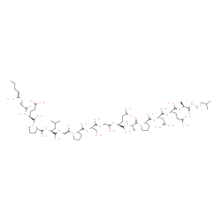 L-赖氨酰-L-精氨酰-L-α-谷氨酰-L-亮氨酰-L-缬氨酰-L-α-谷氨酰-L-脯氨酰-L-亮氨酰-L-苏氨酰-L-脯氨酰-L-丝氨酰甘氨酰-L-α-谷氨酰-L-丙氨酰-L-脯氨酰-L-天冬酰胺酰-L-谷氨酰胺酰-L-丙氨酰-L-亮氨酰-L-亮氨酰-L-精氨酸 结构式