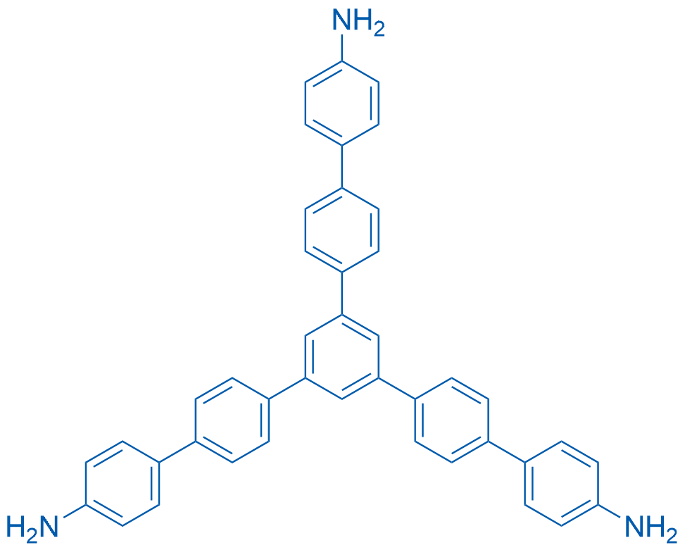 5''-(4'-氨基-[1,1'-联苯]-4-基)-[1,1':4',1'':3'',1''':4''',1''''-五联苯]-4,4''''-二胺 结构式