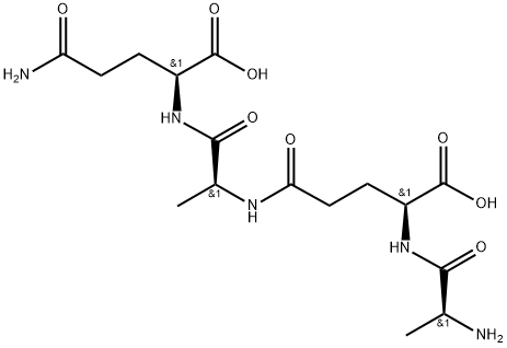 L-丙氨酰-L-γ-谷氨酰-L-丙氨酰-L-谷氨酰胺 结构式