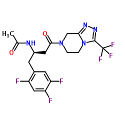 N-乙酰基西他列汀 结构式