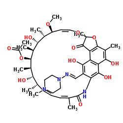 25-脱乙酰基-23-乙酰基利福平 结构式