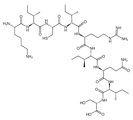 人白细胞介素-1受体肽 结构式
