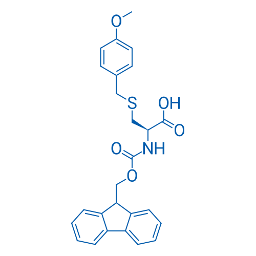 N-Fmoc-S-(4-甲氧基苄基)-L-半胱氨酸 结构式