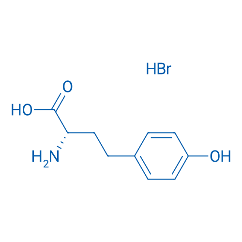 (S)-2-氨基-4-(4-羟基苯基)丁酸氢溴酸盐 结构式