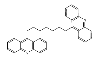 1,7-二(9-吖啶基)庚烷 结构式