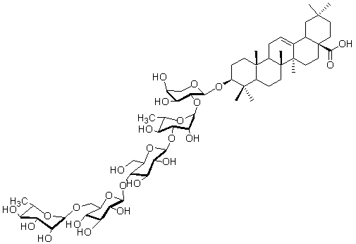 白头翁皂苷E4 结构式