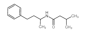 N-(1-甲基-3-苯丙基)异戊酰胺 结构式