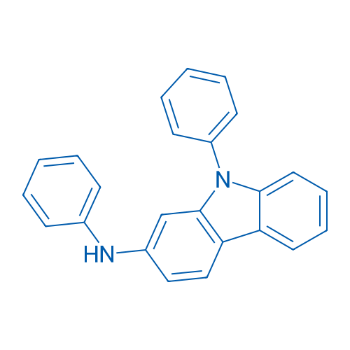 N,9-二苯基-9H-咔唑-2-胺 结构式