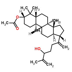 3-乙酰氧基-24-羟基达玛-20,25-二烯 结构式