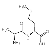 L-丙氨酰-L-甲硫氨酸 结构式