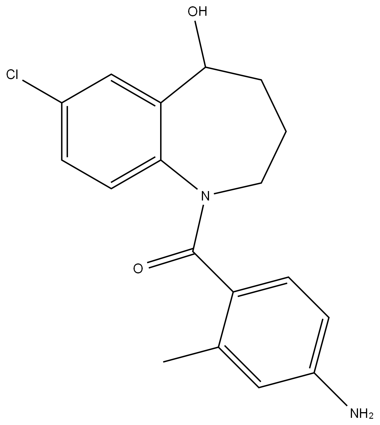 托伐普坦杂质24 结构式