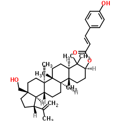 3-O-(E)对香豆酰基桦木脑 结构式