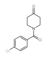 1-(4-氯苯甲酰基)-哌啶-4-酮 结构式