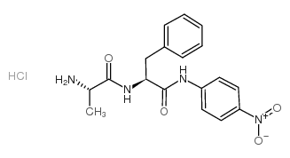 H-Ala-Phe-pNA 盐酸盐 结构式
