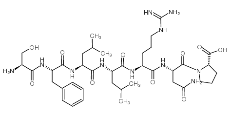 生化试剂H-Ser-Phe-Leu-Leu-Arg-Asn-Pro-OH 结构式