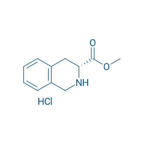 (R)-1,2,3,4-四氢异喹啉-3-羧酸甲酯盐酸盐 结构式