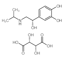 (+)-异丙基肾上腺素(+)酒石酸氢盐 结构式