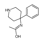 N-(4-苯基哌啶-4-基)乙酰胺 结构式