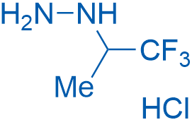 (1,1,1-三氟丙烷-2-基)肼盐酸盐 结构式