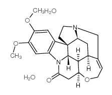 番木鳖碱二水合物 结构式