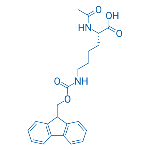 N-乙酰基-N'-Fmoc-L-赖氨酸 结构式