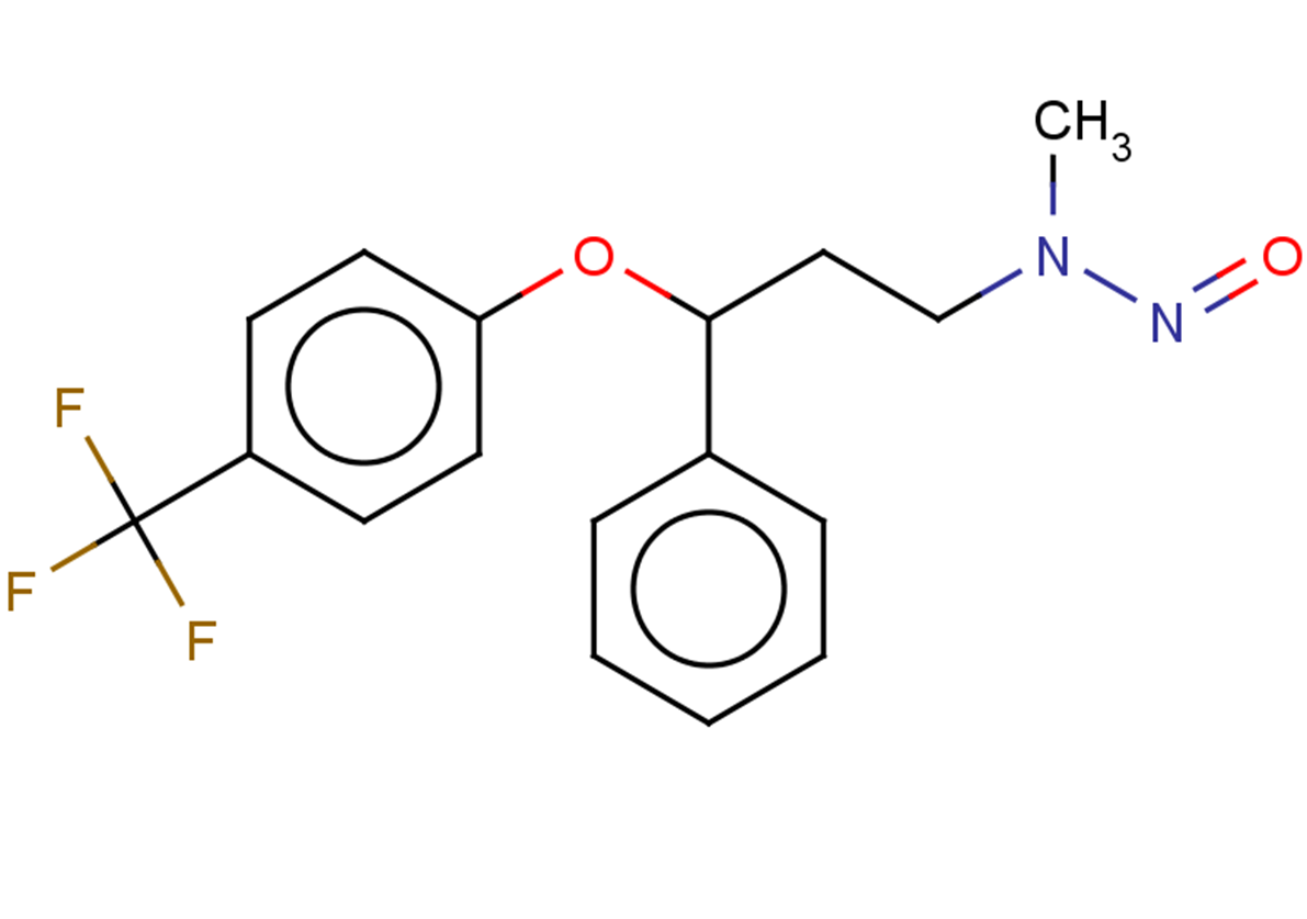 N-亚硝基氟西汀 结构式