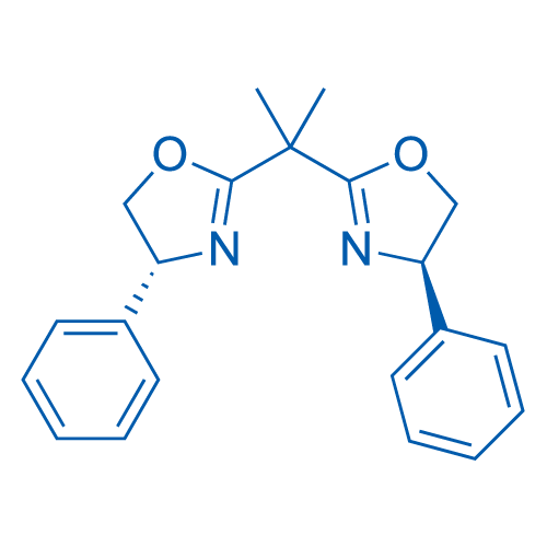 (R,R)-2,2’-异丙亚基双(4-苯基-2-噁唑啉) 结构式