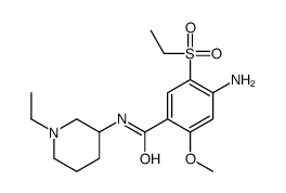 4-氨基-N-(1-乙基-3-哌啶基)-5-(乙基磺酰基)-2-甲氧基苯甲酰胺 结构式