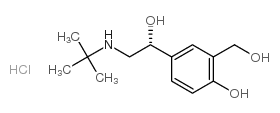 R-ALBUTEROL HYDROCHLORIDE 结构式