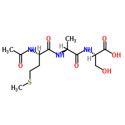 乙酰基-甲氨酰-丙氨酰-丝氨酸 结构式