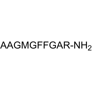 ALA-ALA-GLY-MET-GLY-PHE-PHE-GLY-ALA-ARG-NH2: AAGMGFFGAR-NH2 结构式